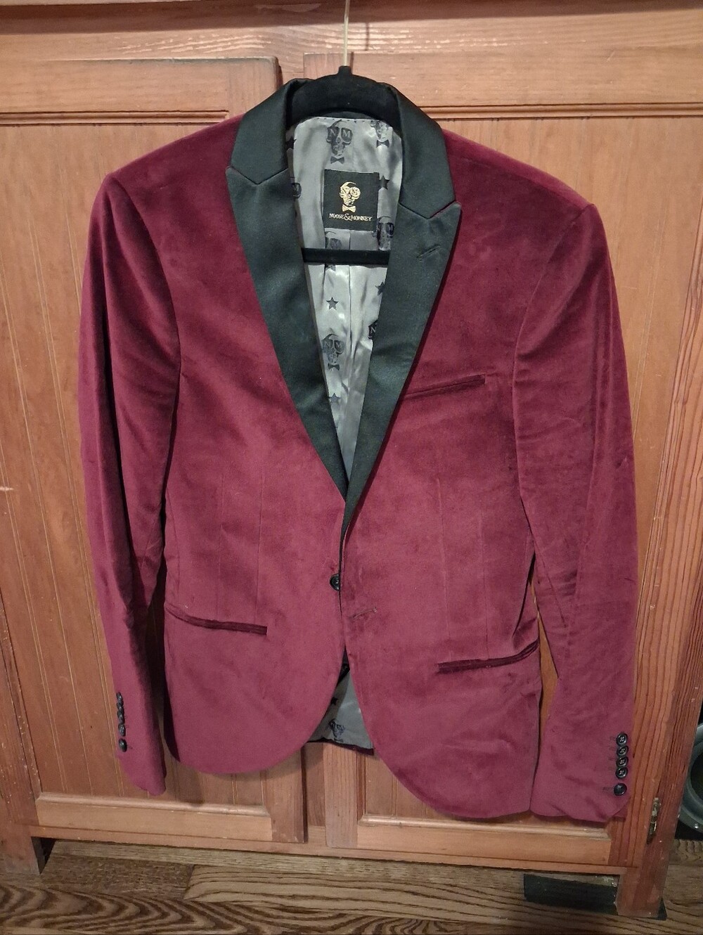Velvet Blazer With Satin Collar - Noose & Monkey